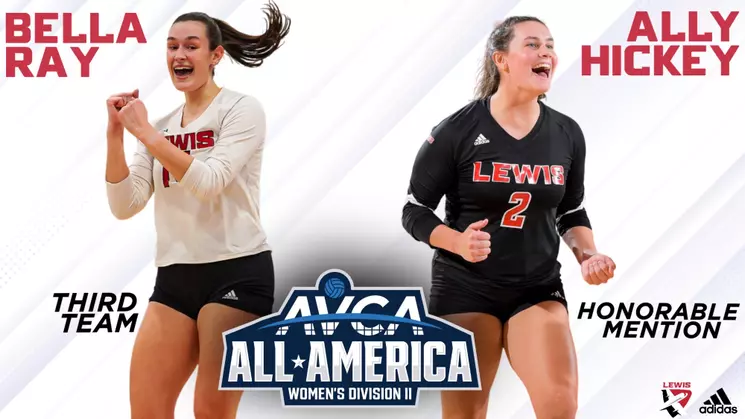 Bella Ray and Ally Hickey Named AVCA Division II All-Americans