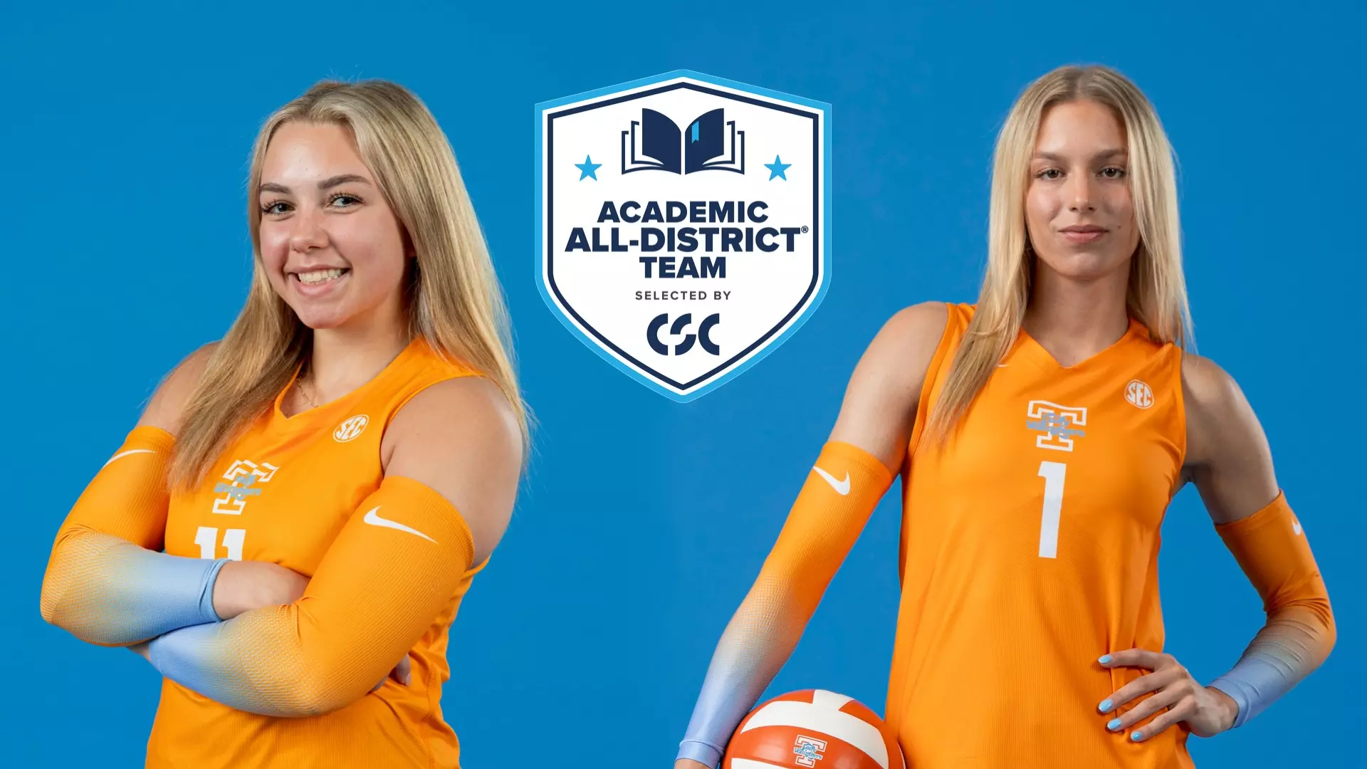 Cajic, Kerr Garner CSC Academic All-District Recognition