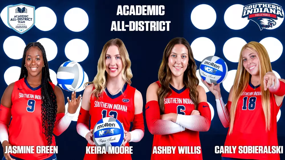 USI Volleyball lands four athletes on CSC Academic All-District